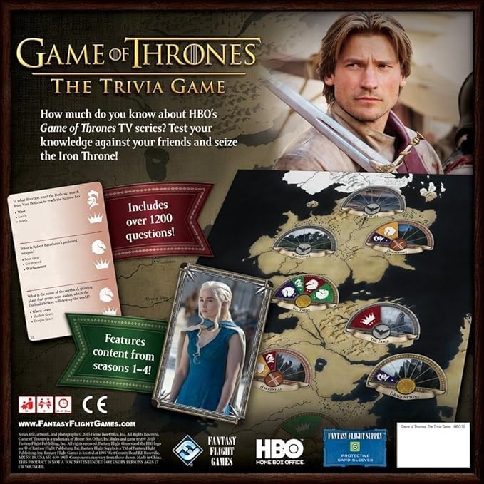 Fantasy Flight Games HBO Game of Thrones Trivia Game - Image 2